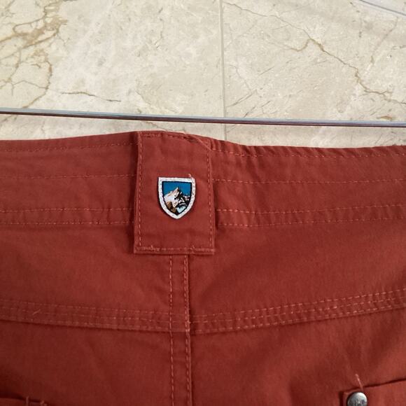 KÜHL Women Splash Shorts 7” Size 14 Orange Rust Stretch Gorpcore Hiking Outdoors - Picture 9 of 16